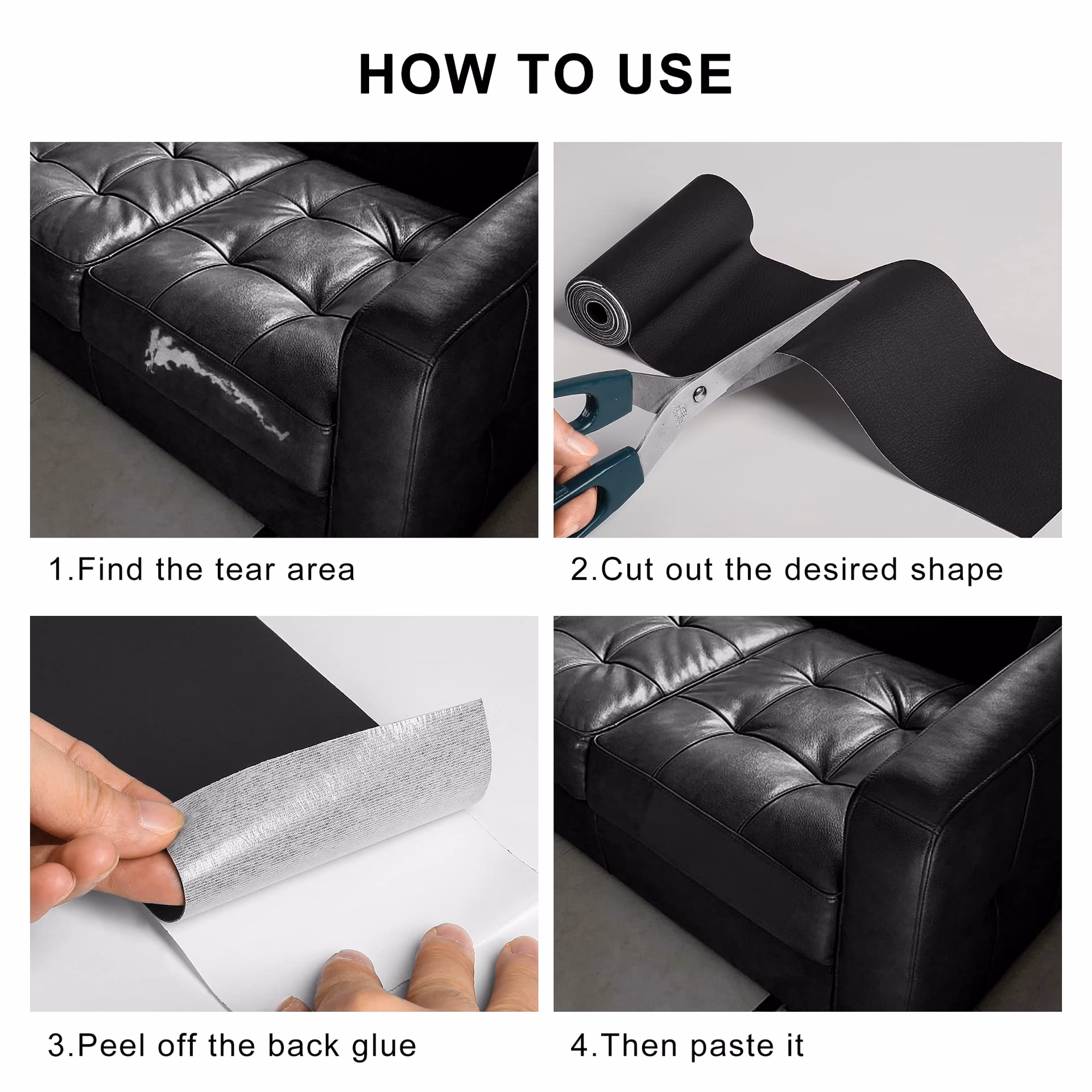 How to fix a worn spot on a leather couch?