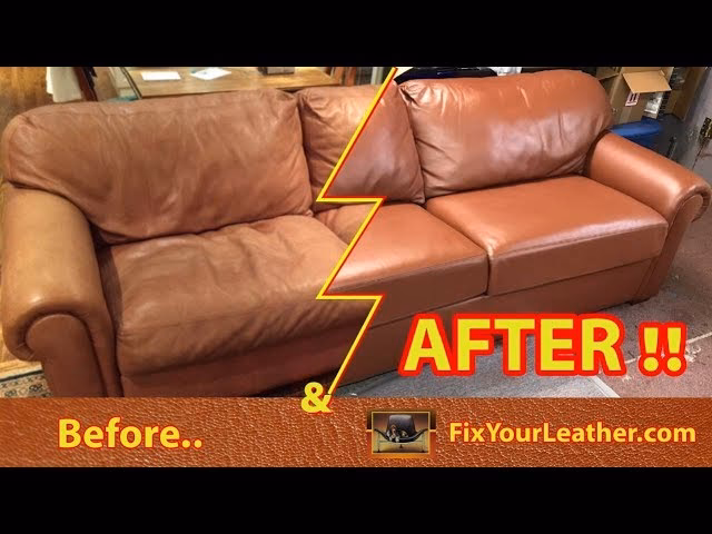 Is it worth restoring a leather sofa?