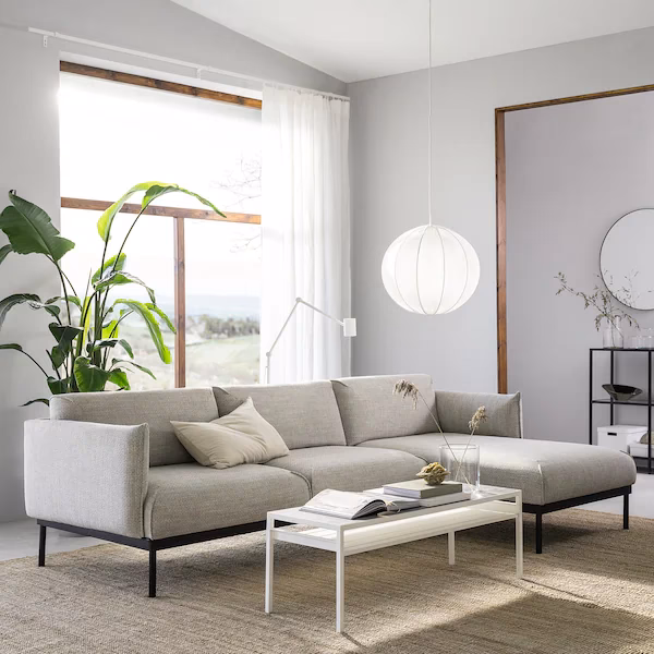 What color cushion goes with a light grey sofa?