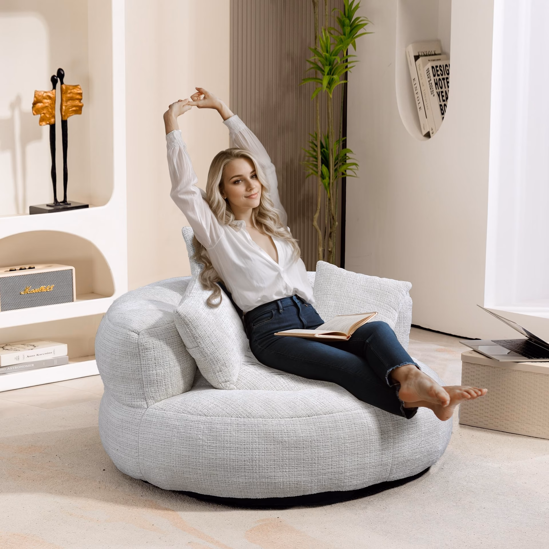 ¿Cuál es la forma más económica de rellenar un sillón puf?