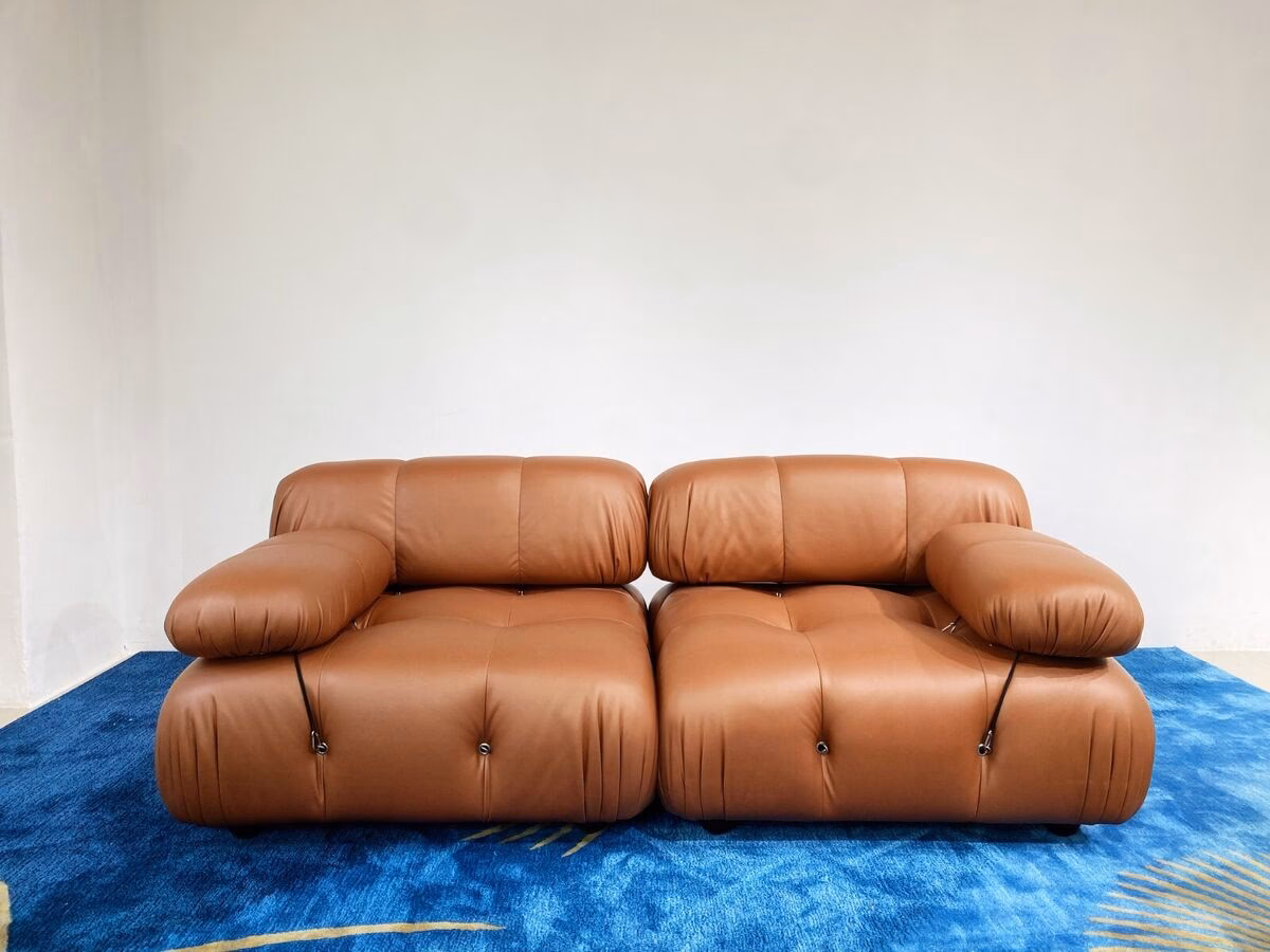 How big is Mario Bellini's Camaleonda sofa?