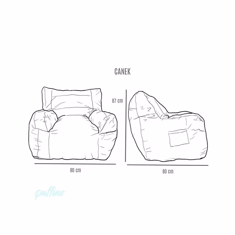 ¿Cuánto miden los puffs?