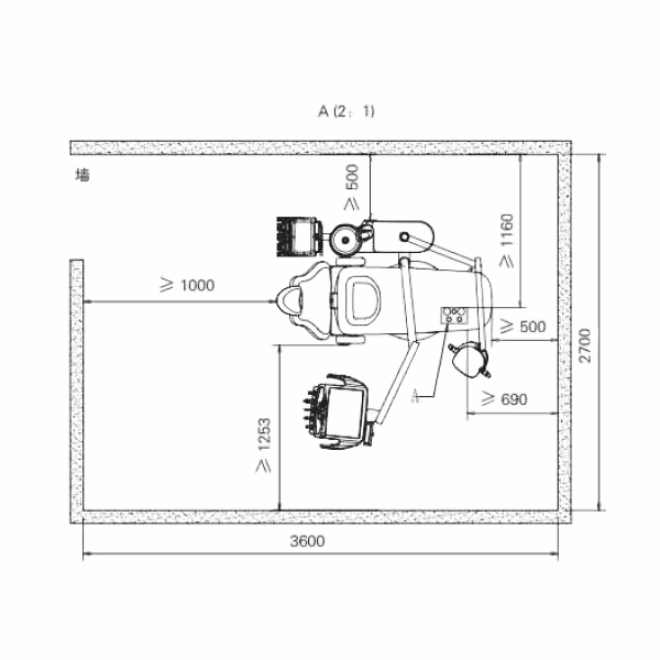 ¿Cuánto mide una unidad dental roja dent?