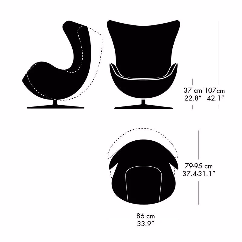 ¿Cuáles son algunas características de la silla de la serie 7 de Arne Jacobsen?