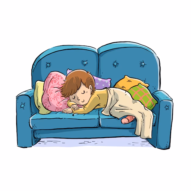 ¿Puede un niño dormir en un sofá?