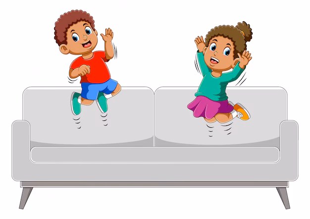 ¿Saltar en el sofá es estimulación?