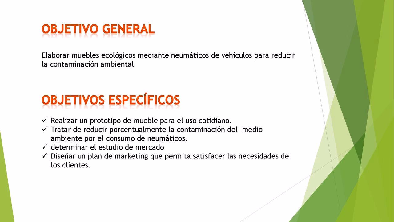 ¿Cuál es el objetivo principal de los muebles?