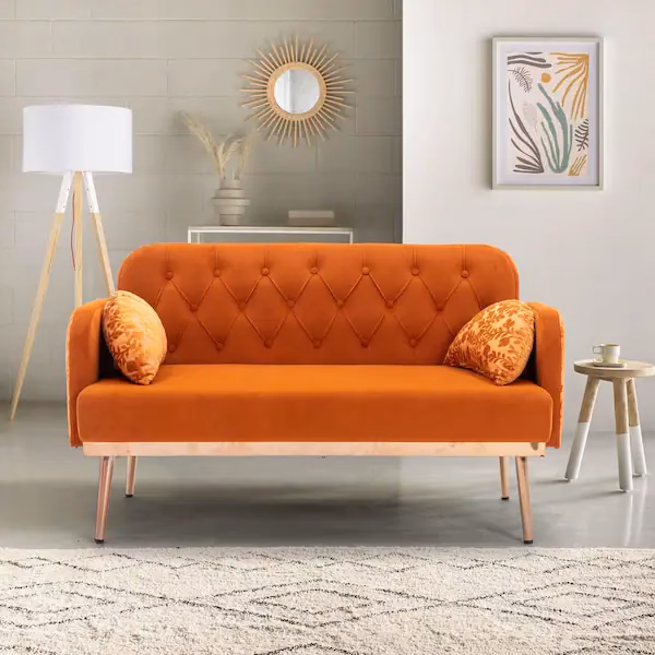 Is orange a good color for a sofa?