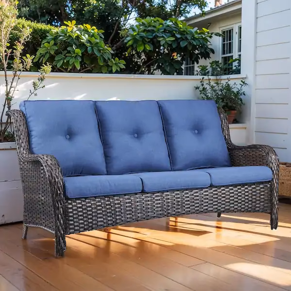 What is the difference between rattan and wicker sofas?