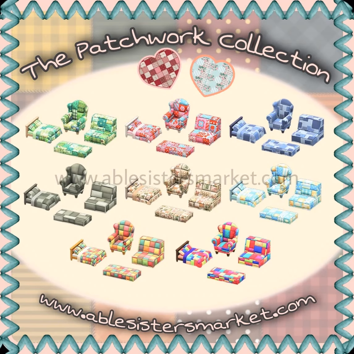 Can you customize the patchwork bed in Animal Crossing?