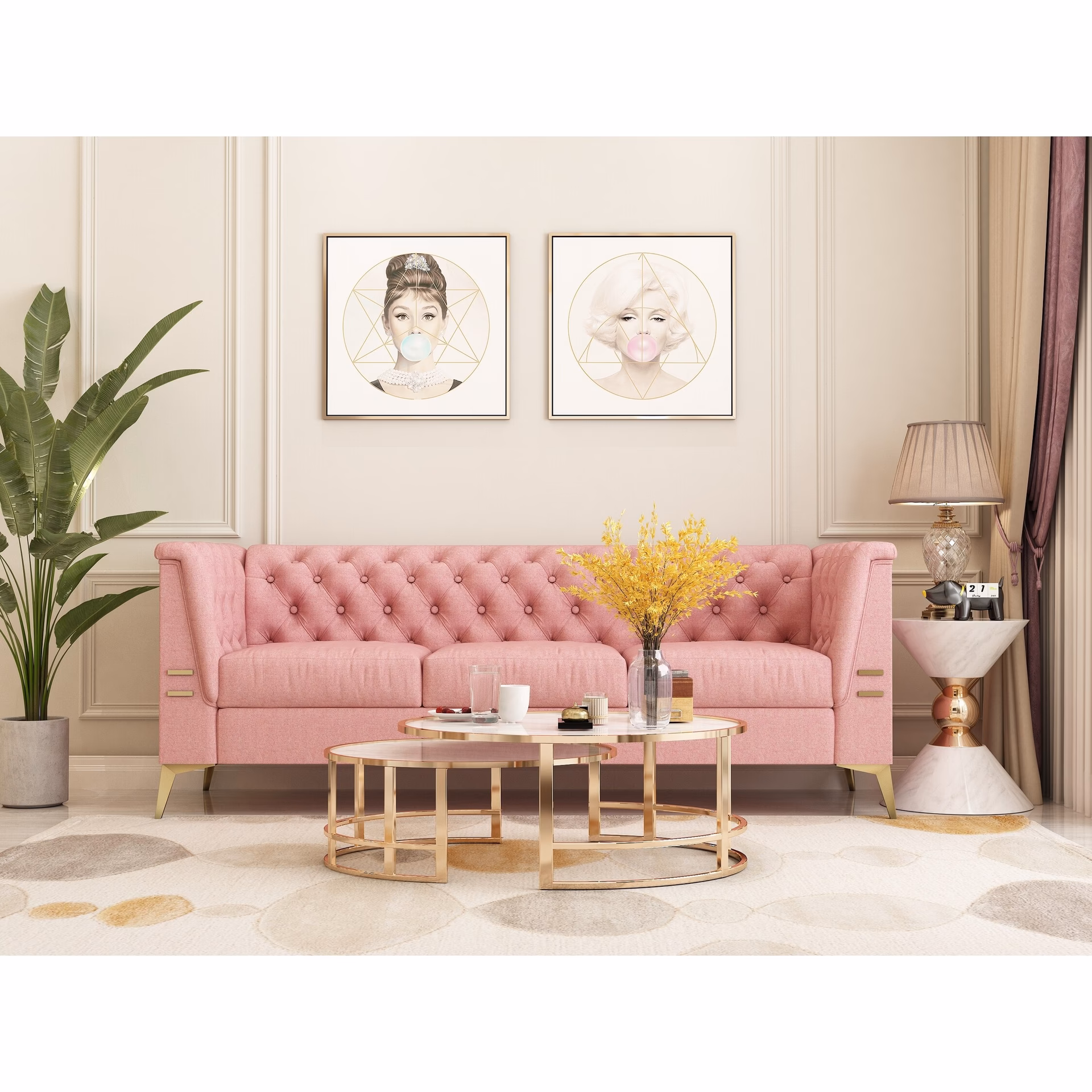 Is a pink couch a good idea?
