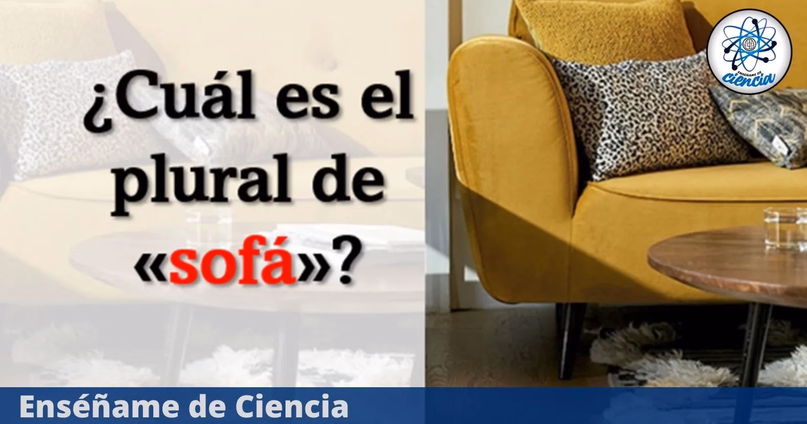 ¿Cuál es el plural de sofá cama?