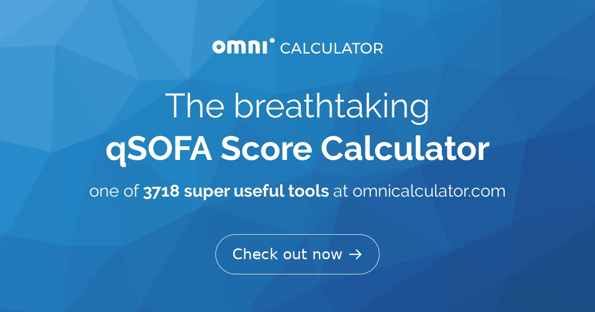 What is qSOFA score UK?