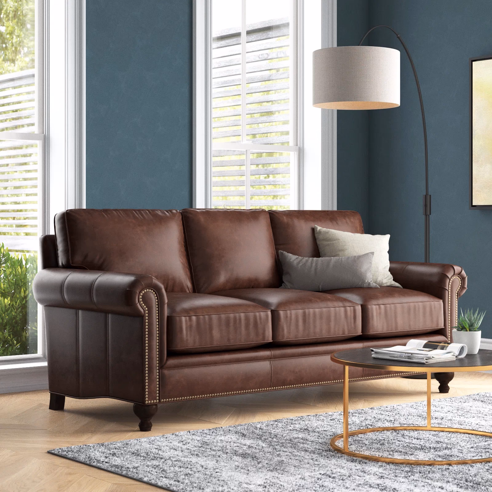 How can you tell if a sofa is real leather?