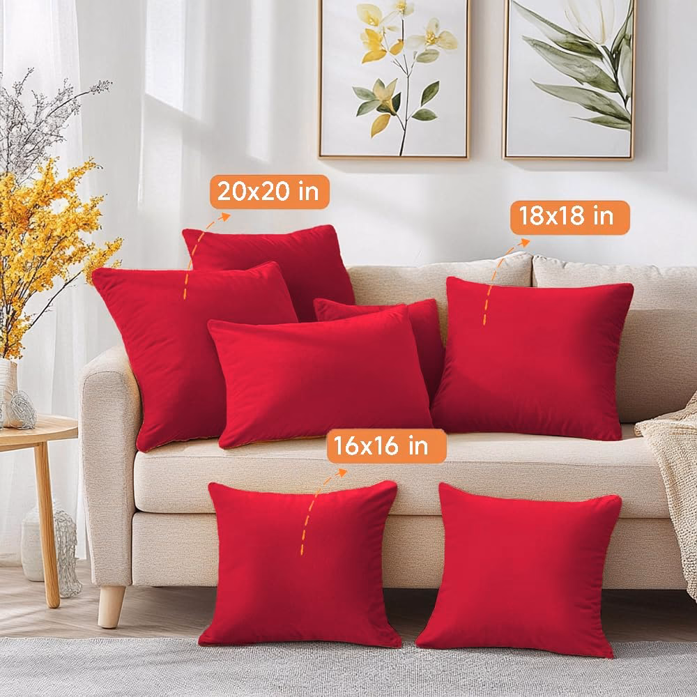 What colors compliment a red sofa?