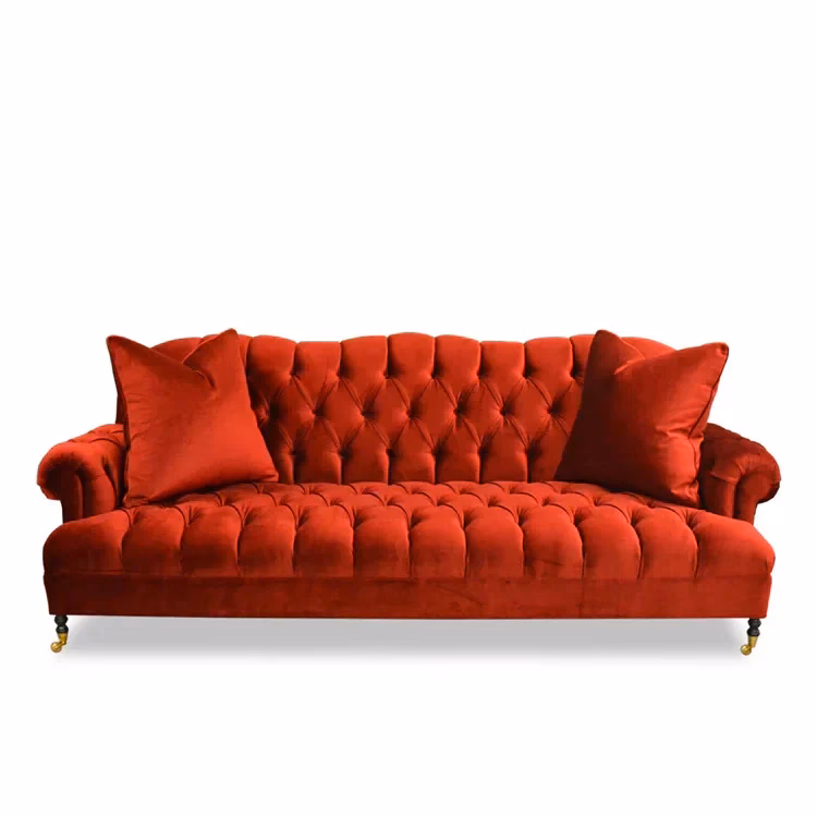 What is the disadvantage of a velvet couch?