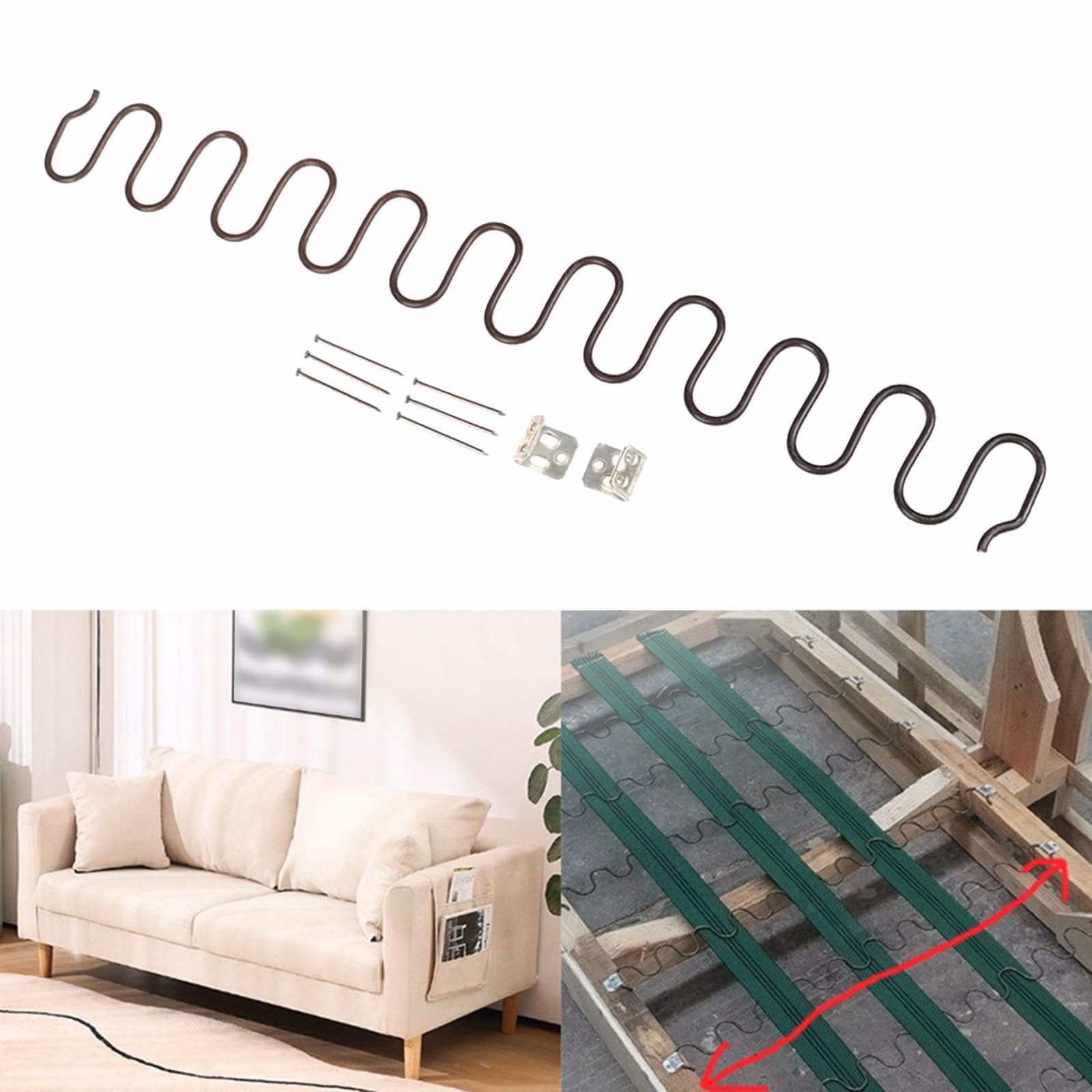 How to measure for replacement couch springs?