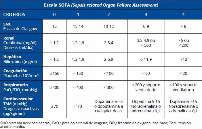 What does sofa mean in sepsis?