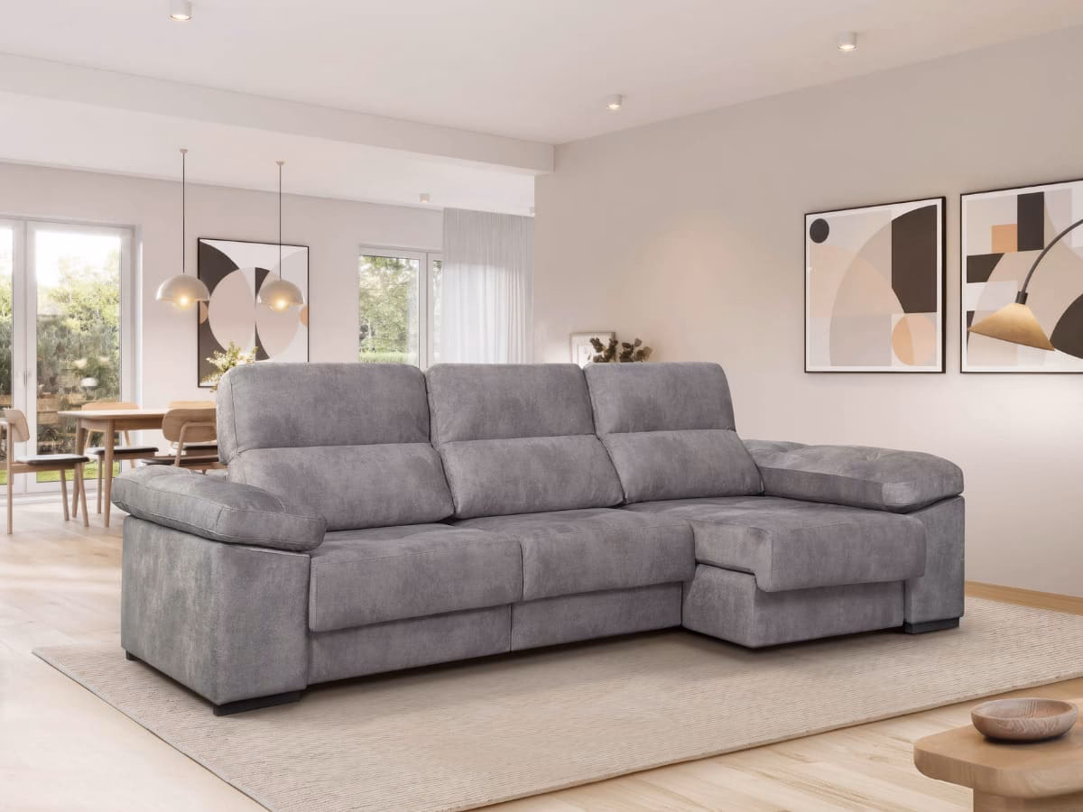 ¿Cuánto cuesta tapizar un sofá con chaise longue?