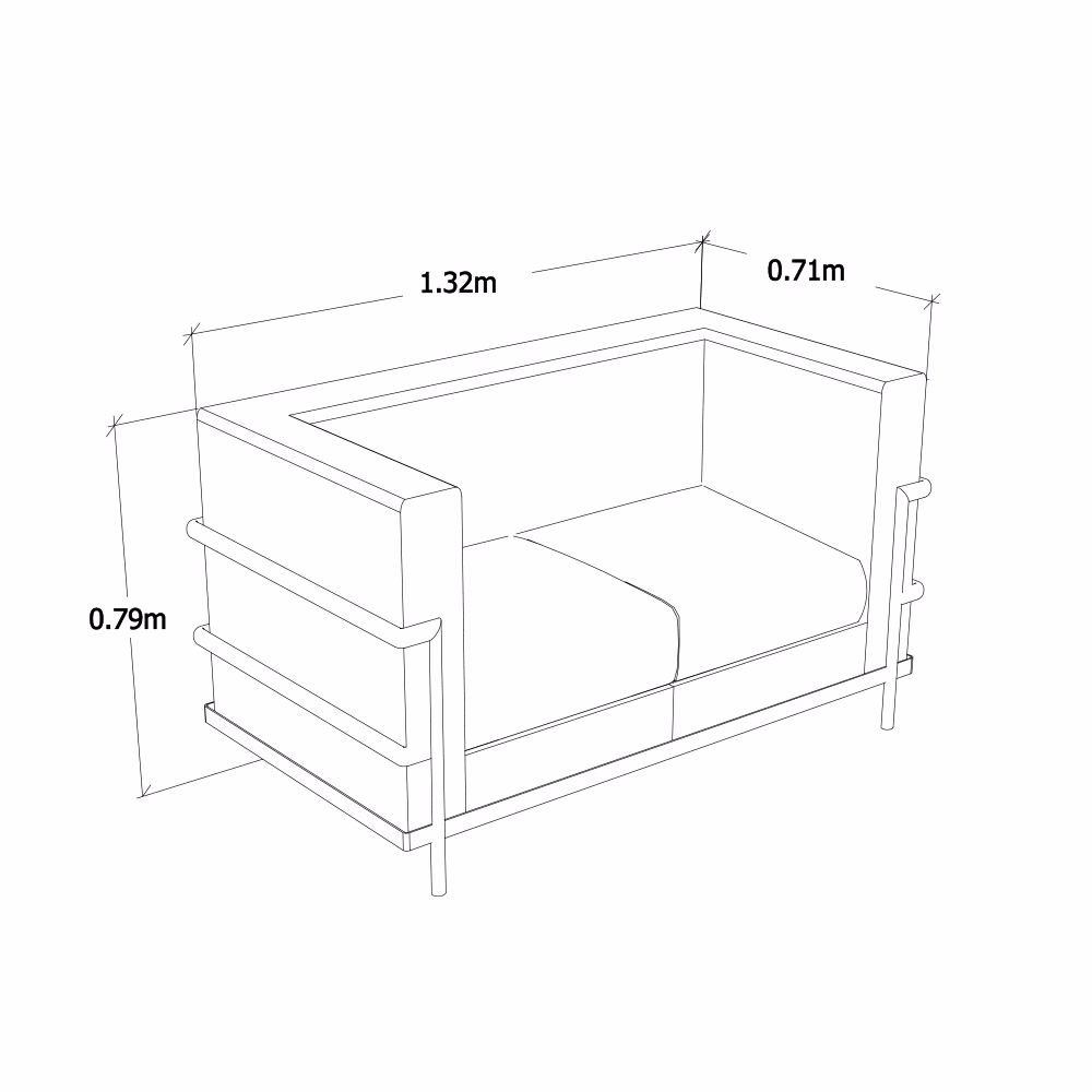 ¿Cuántas personas caben en un sofá de 2 metros?