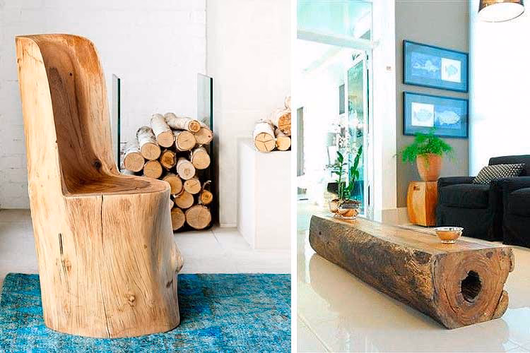 ¿Cómo se usan los troncos?