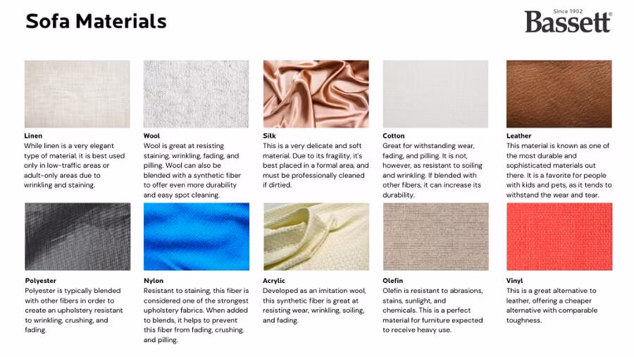 What is the most durable fabric for a sofa?