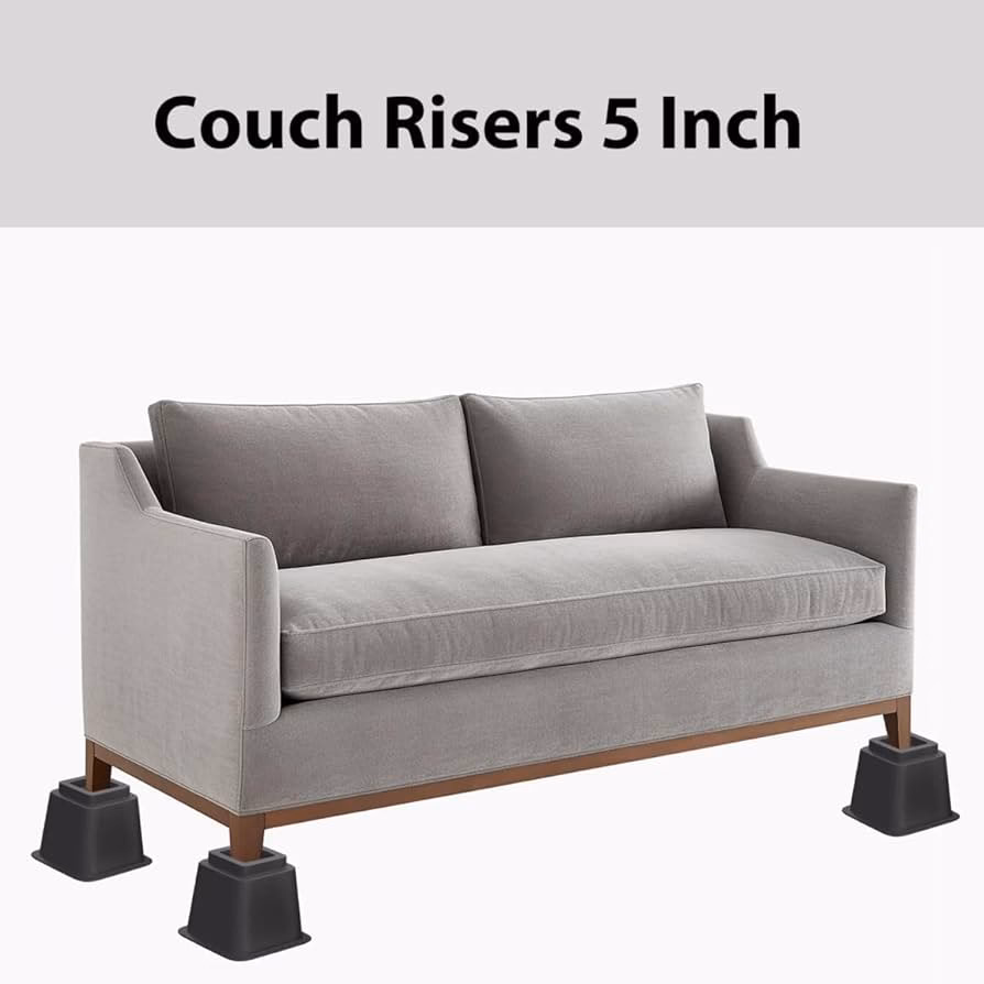 Can I use bed risers on a couch?