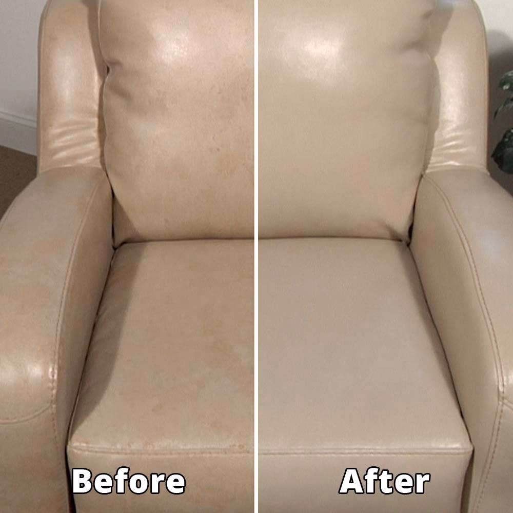 How do you clean white leather without damaging it?